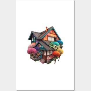 The houses of Ōsaka Posters and Art